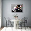 Miniatyrbild 5 av 5: Art Cool Ape Banksy Graffiti Konst Abstrakt Canvas P