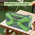Miniatyrbilde 4 av 5: 10000MAh Nødradio, Solcelle Håndsveiv med Lader, LED Grønn
