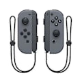 Miniatyrbild 1 av 5: (grå) Joycon trådlös handkontroll för Nintendo Switch, stöder väckningsfunktion, vänster och höger fjärrkontroller med handledsrem grey