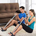 Miniatyrbillede 3 af 5: Elastisk Sit Up Træk Reb Fjeder Spænding Fod Pedal Mave Træner Multi Funktionelt Sit up Udstyr