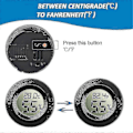 Miniatyrbild 2 av 5: 10-pack Mini Hygrometer Termometer Digital LCD-skärm För Växthus Barnrum Reptil Inkubator