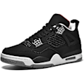 Miniatyrbillede 1 af 5: (A4black 7 UK) Bebetter Herre Air 4 Retro Klassiske Skatesko - Sorte Fitness Træningssko til Basketball Casual Sneakers 7 UK