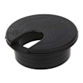 Miniatyrbillede 1 af 5: 10 stk. 35 mm sort kabelgennemføring kabeludgang skrivebord bordledning