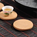 Miniatyrbilde 5 av 5: Absorberende korkbrikker for drikke, ideell for kaffe, te, 6-pakning