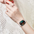 Miniatyrbilde 5 av 5: (Stil B) Type B Metallklokkerem med Rhinestone Blomsterstil Armbånd til Huawei Watch Fit 3
