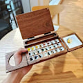 Miniatyrbillede 4 af 5: Raffineret Håndlavet Træpalette, et Ideelt Valg for Kunstnere