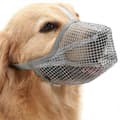 (grå m) Andningsbart Anti-bitande Tuggande Slickande Djur Nosgrimma Hund Nosgrimma Anti-slick gray m