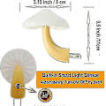 Miniatyrbilde 4 av 5: To-pakning Lyskontroll Sopp Dekorativt Nattlys, Lyssensor Bryter Nattlampe Led Lys Bursdagsgave (Gul) f54