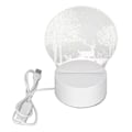 Miniatyrbilde 1 av 5: 3D LED Nattlampe Base med Akryl USB Drevet LED Dekorativ Lysbase for Soverom Stue Dekorasjon Hjort i Snøen