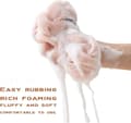 Miniatyrbild 4 av 5: 2-pack Grå+2-pack Grön Lång Stretch Ryggsvamp med Rephandtag Ryggskrubbare Bad Dusch Mesh Svamp Exfolierande Kroppsskrubb Stretch Flätad Loo