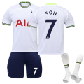 Miniatyrbilde 1 av 3: Tottenham Hotspur Hjemmeskjorte 2022/62 Son No.7 fotballskjorte 3-delt sett for barn Voksne M(170-175CM)