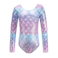 Miniatyrbild 1 av 5: Tjejer Leotards One-Piece Färgglada Danskläder purple 140cm