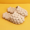 Pikkukuva 7 / 10: EVA Foam Pehmeät Tossut Miesten Naisten Uimatossut Sisätossut beige 26cm (43-44)