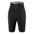 Miniatyrbilde 1 av 5: Sweat Sauna Pants Kroppsformer Vekttap Slankebukser Sweat Leggings Fitness Workout Half-length pants S or M