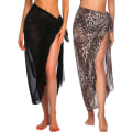 Miniatyrbilde 10 av 10: Lang Sarong Cover Up Dame Chiffon Beach Wrap NAVY BLÅ navy blue