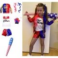 Miniatyrbillede 1 af 4: Harley Quinn Børnekostume Cosplay Monsterjakke j S
