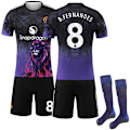 Pikkukuva 1 / 2: 2025-2026 Manchester United Erikoisversio Jalkapallopaita Lapsille ja Aikuisille Sukkien Kanssa No.8 B.Fernandes No.8 B.Fernandes 22