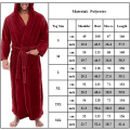 Miniatyrbillede 3 af 3: Sovkläder Huvfickor Varmare Herr Nattlinne Vinterbadrock wine red 2xl