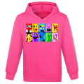 Miniatyrbild 1 av 4: Pojkar Flickor ROBLOX Rainbow friends Hoodie Pullover Jumper Present Rose red 130cm