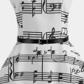 Miniatyrbillede 3 af 5: Kvinder Kjole edium Kjole Big Swing usic Symbol Swing usic M