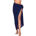 Miniatyrbilde 2 av 10: Lang Sarong Cover Up Dame Chiffon Beach Wrap NAVY BLÅ navy blue