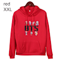 Miniatyrbilde 1 av 10: BTS Gensere Høst Gensere RØD red XXL