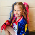 Miniatyrbillede 2 af 4: Harley Quinn Børnekostume Cosplay Monsterjakke j L
