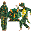 Pikkukuva 1 / 2: Dinosaur Costume Onesie Adult Women Uusi yksiosainen pyjama Green dragon 140