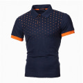 Miniatyrbilde 1 av 5: Kb Herre Polo Herre Skjorte Kortermet Polo Skjorte Kontrastfarge Polo Nye klær Sommer Streetwear Uformelle mote Herre Overdeler navy yellow Asia L 65-75 KG