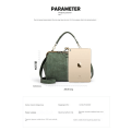 Miniatyrbillede 2 af 4: Damehåndtaske Retro Ny dametaske Bærbar skulder Crossbody Matt Gray
