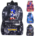 Miniatyrbild 2 av 2: Sonic the Hedgehog boys Ryggsäck Skolväska med stor kapacitet k blue