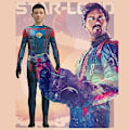 Pikkukuva 1 / 5: Guardians Of The Galaxy 3 Starlord Peter Quill Halloween Cos -lavaasu 110cm