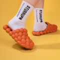 Miniatyrbillede 5 af 10: EVA Foam Soft Slippers Herre Dame Svømmetøfler Net Hjemmesko grønne green 23cm (35-36)