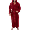 Miniatyrbillede 2 af 3: Sovkläder Huvfickor Varmare Herr Nattlinne Vinterbadrock wine red 2xl