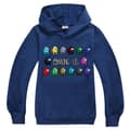 Among us Barn 3D Casual 3D Printed Sweatshirt Hoodies Pullover navy bule 140cm