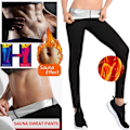 Miniatyrbild 8 av 9: Kvinnor Hot Sweat Body Shaper Slimming Byxor Viktminskning eggings Three point pants L