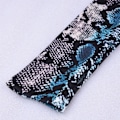 Miniatyrbillede 4 af 5: Kvinder Snake Skin Print Body Lady Langærmet Jumpsuit High peacock blue M