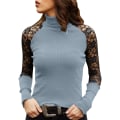 Miniatyrbild 7 av 10: adies Womens Stretchy Slim Fit T-Shirt Plain Shirts Tops Red L