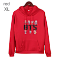 Miniatyrbilde 1 av 10: BTS Gensere Høst Gensere RØD red XL