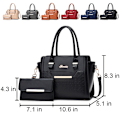 Miniatyrbillede 2 af 3: Kvinders Crossbody-tasker i læder Classic Tote Daily Portable Kungsblå 27x13x21cm/10.63x5.12x8.27"