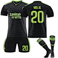 Miniatyrbillede 1 af 2: 22-23 Real adrid Udebane fodboldtrøje nr. 20 Vini Jr Suit M