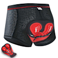 Miniatyrbild 1 av 5: Cykelunderkläder 3D vadderade cykelshorts för män red M
