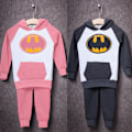 Miniatyrbild 5 av 11: Barn Pojkar Tjej Batman Sweatshirt Toppar Byxor Träningsdräkt Grå Black 90