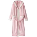 Pikkukuva 6 / 10: Flanelli Pyjama-kylpytakit Hupullinen nauhallinen yöpaita Wine Red M