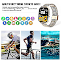 Miniatyrbilde 2 av 5: Sportsarmbånd Smart Watch Bluetooth Call Full Touch Screen Fitness Tracker Pulsklokke Sliver