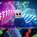 Miniatyrbild 7 av 9: Marshmello DJ Mask Halloween Cosplay Mask