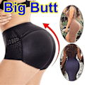 Miniatyrbild 3 av 4: Shapewear trosor för kvinnor Vadderade smala höftlyft för damer Black L