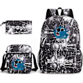Miniatyrbild 1 av 3: Lilo & Stitch Backpack Three-piece Set School Bag thunder black