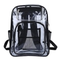 Miniatyrbild 1 av 4: Nytt mode Pvc Transparent Ryggsäck Stor kapacitet Student Skolväska Black