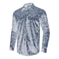 Miniatyrbild 2 av 5: Långärmade för män printed Casual Button Down-skjortor grey M